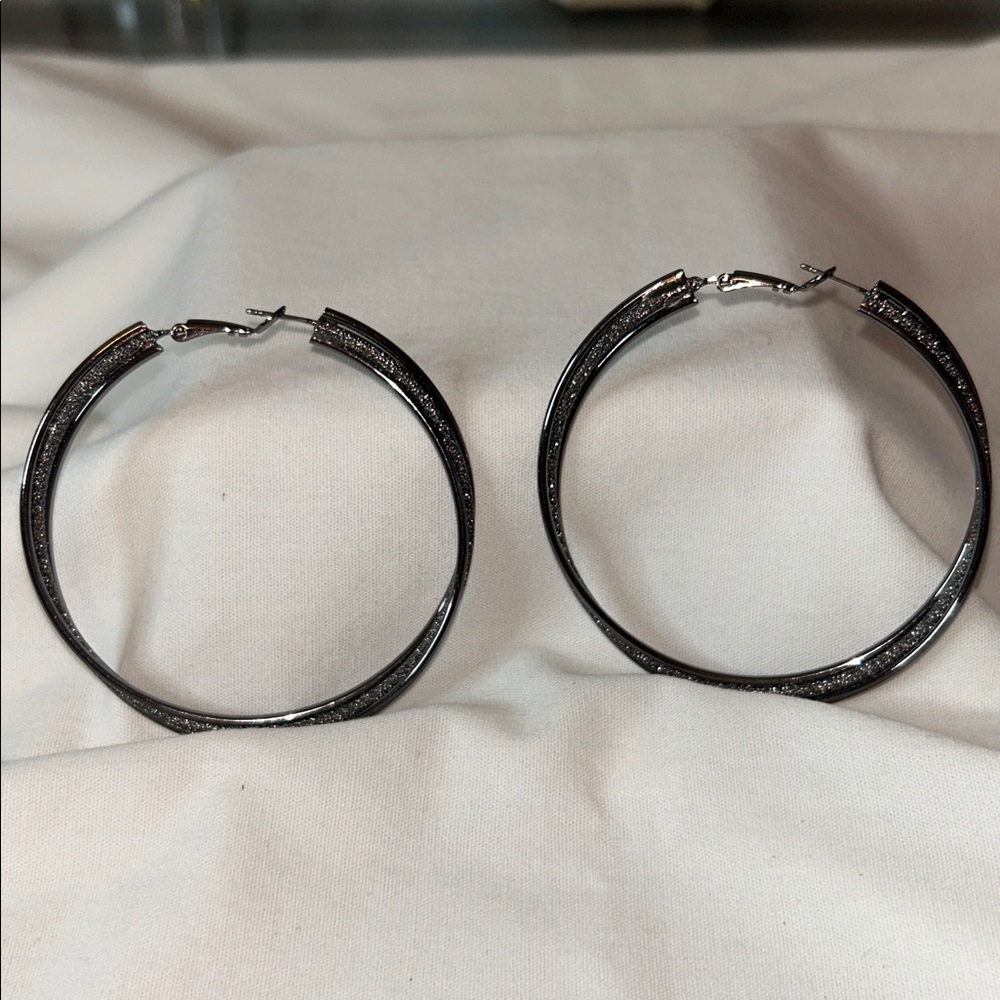 Smokey tone Hoop Earrings